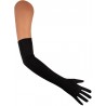Long gant noir 60 cm
