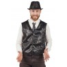 Gilet noir année 70 homme