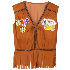 Costume hippie femme composé d'un gilet