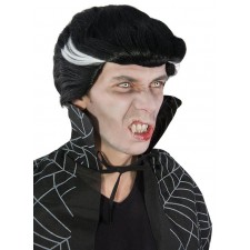 Perruque de vampire Dracula homme pour Halloween