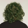 Masque clown Halloween avec cheveux verts
