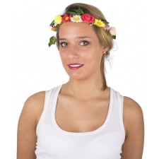 Couronne de fleurs accessoire hippie