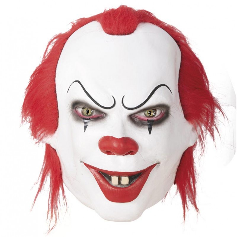 Masque de clown tueur sérial killer pour Halloween en latex