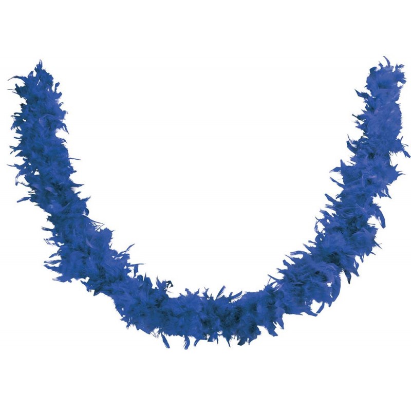 Boa Plumes Bleues 50g - 180 cm