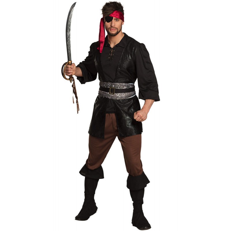 Costume de pirate noir pour homme