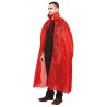 Cape Halloween rouge avec col