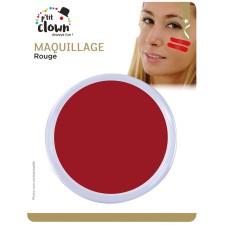 Maquillage rouge gras pour déguisement