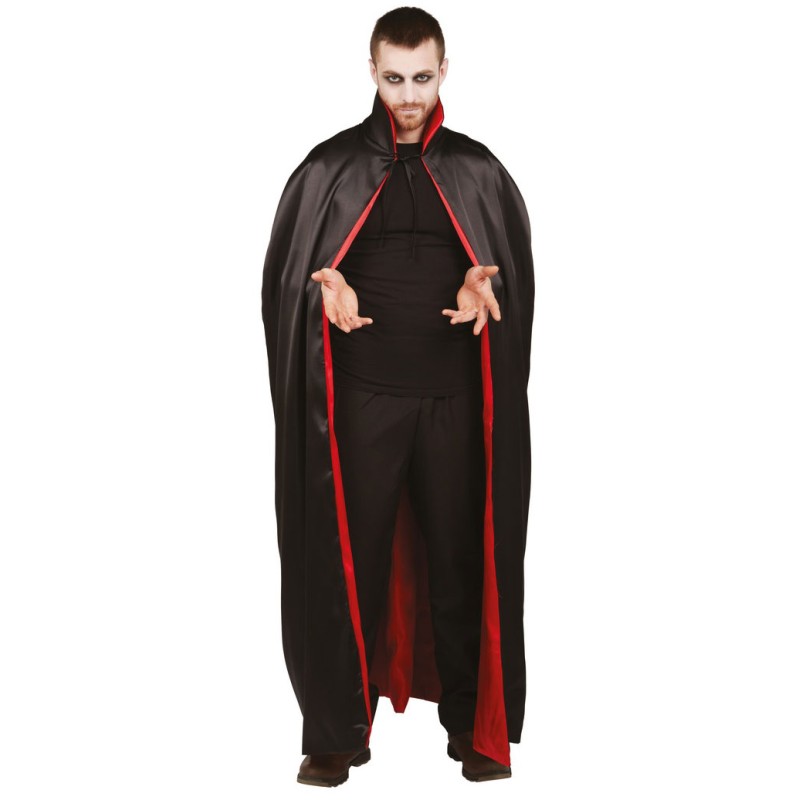 Cape longue de superhéros avec capuchon pour adulte, noir, taille  universelle, accessoire de costume à porter pour l'Halloween