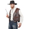 Gilet de cow-boy marron pour homme