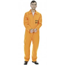 Costume de prisonnier américain orange pour adulte