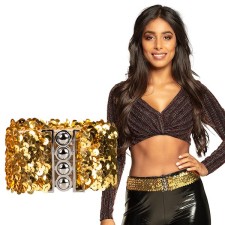 Ceinture sequins or accessoire disco