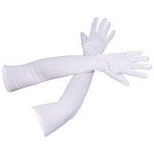 Gants longs blancs 60 cm