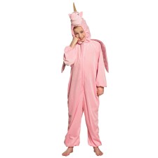 Costume licorne fille rose