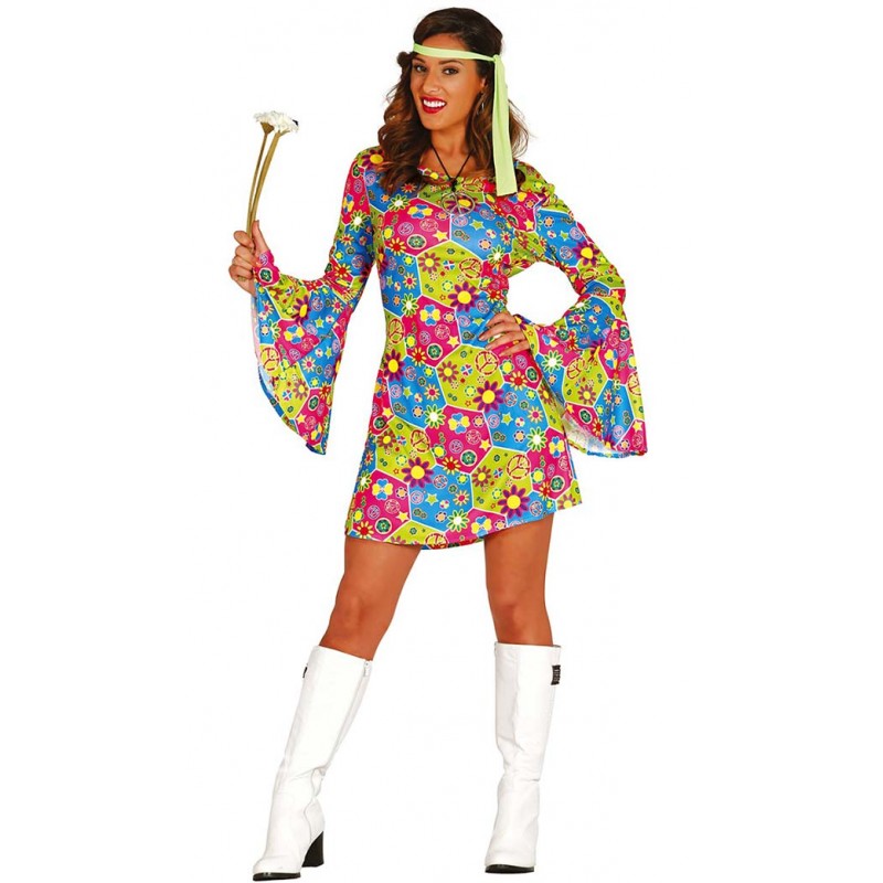 Costume robe hippie pour femme