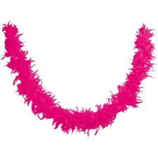 Boa en plume fuchsia