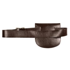 Ceinture avec sacoche marron