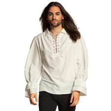 Chemise pirate homme blanche