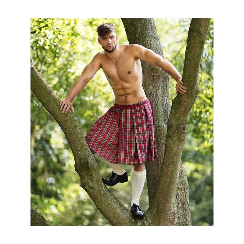 Écossais Kilt & Chapeau Traditionnel Homme Déguisement Adulte Costume pour