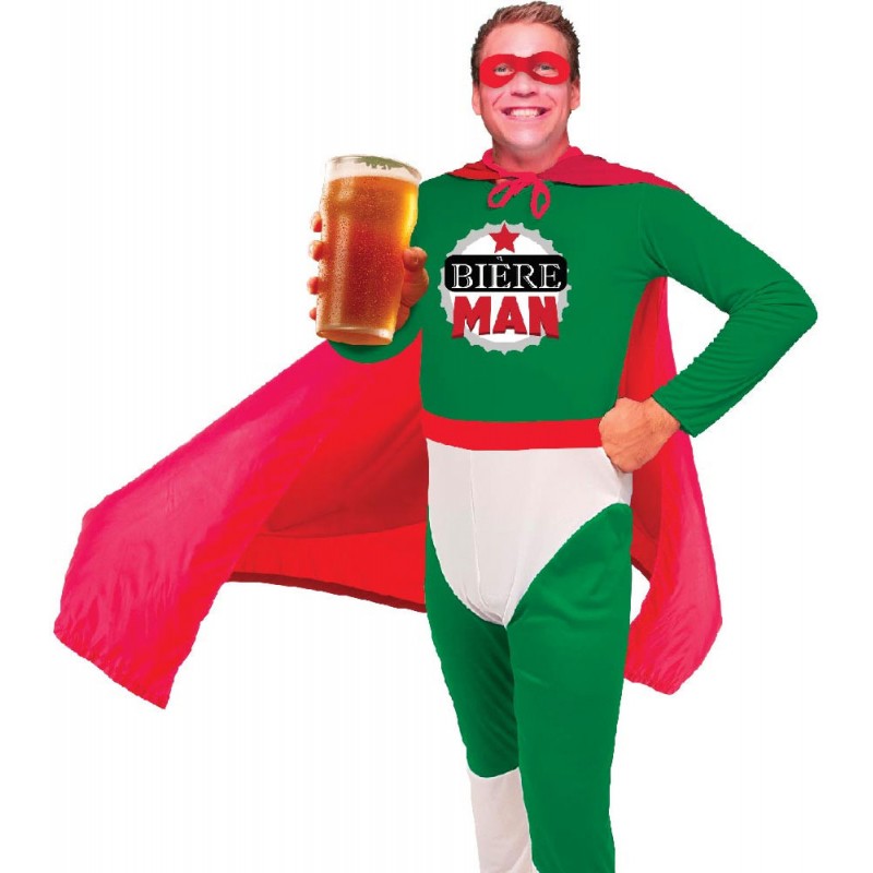 Costume humoristique de bière man pour adulte