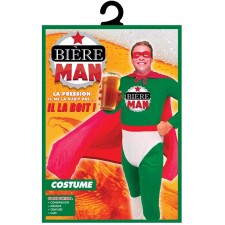 Déguisement alcool de bière man marrant