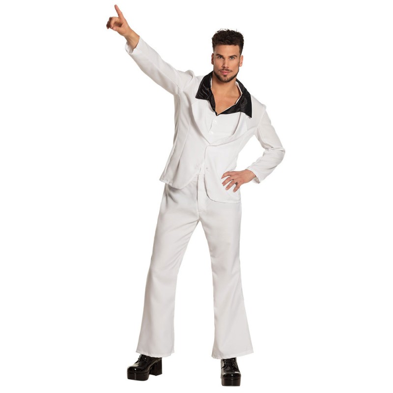 Costume pour homme disco argent - Un déguisement année 80 Taille - M/L