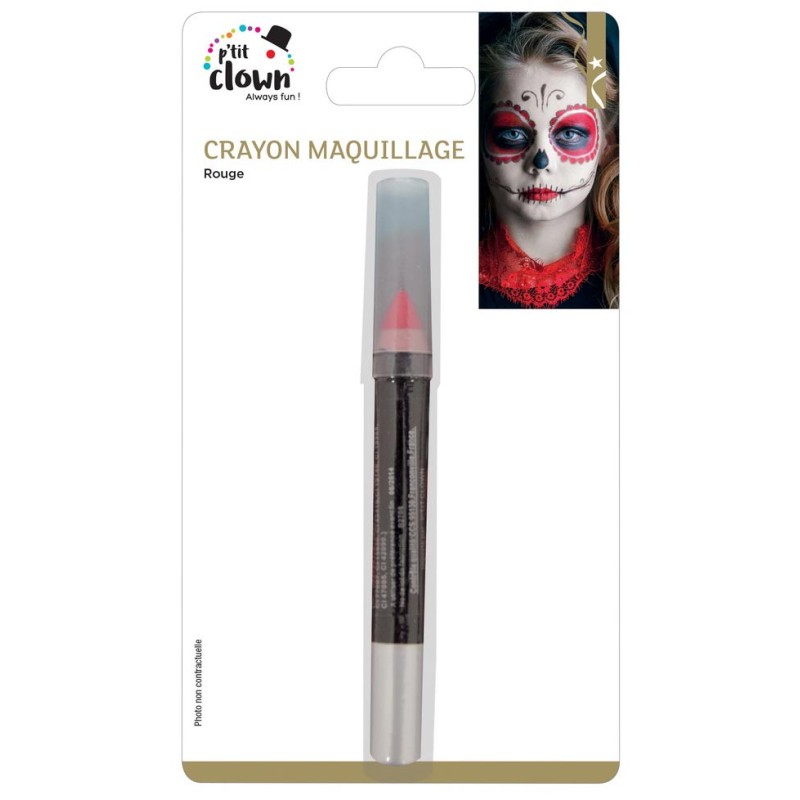 Crayon de maquillage rouge gras