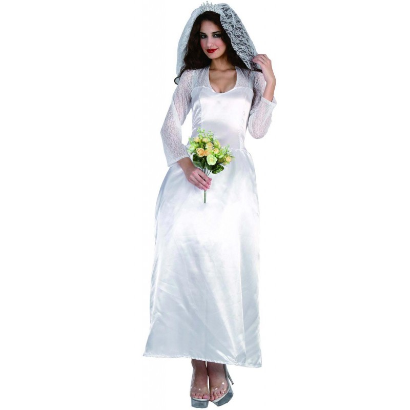 Costume robe de mariée blanche pour femme