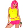 Short rose fluo femme