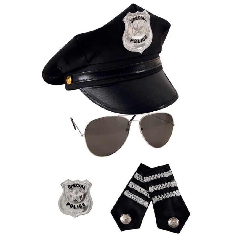 Set Accessoires Déguisement Policier Homme