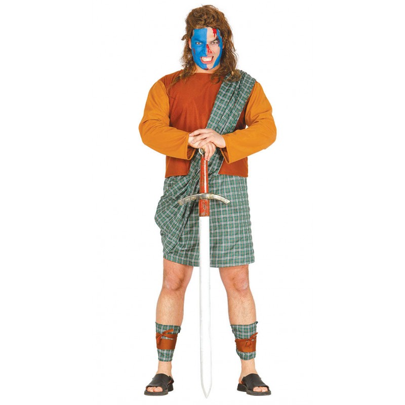 Costume de guerrier écossais pour homme thème moyen-âge
