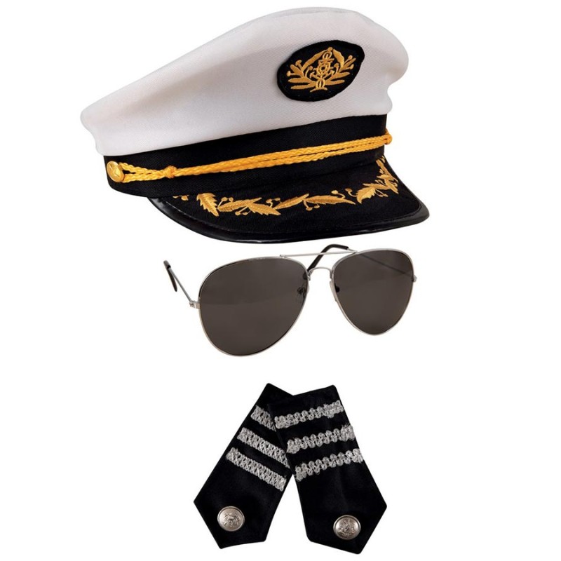 Set Accessoires Déguisement Capitaine Marin Adulte