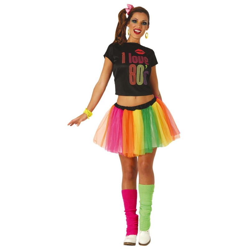 COSTUME ANNEE 80 MULTICOLO S - Ouest Fetes