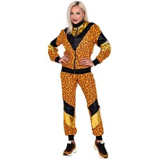 Vêtement année 80 femme survêtement léopard
