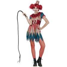 Déguisement Halloween clown femme vintage