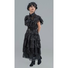 Robe de bal Mercredi Addams fille