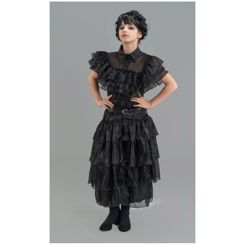 Déguisement Mercredi™ Addams Robe de Bal Fille licence officielle