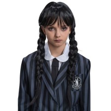 Perruque Mercredi Addams enfant