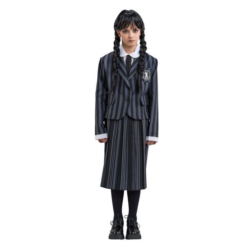 Déguisement uniforme scolaire Mercredi Addams™ enfant : Deguise-toi, achat  de Déguisements enfants