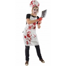 Costume femme boucher sanglant Halloween