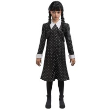 Déguisement Mercredi Addams fille robe noire