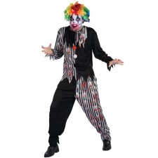 Costume effrayant de clown tueur spécial Halloween pour adulte