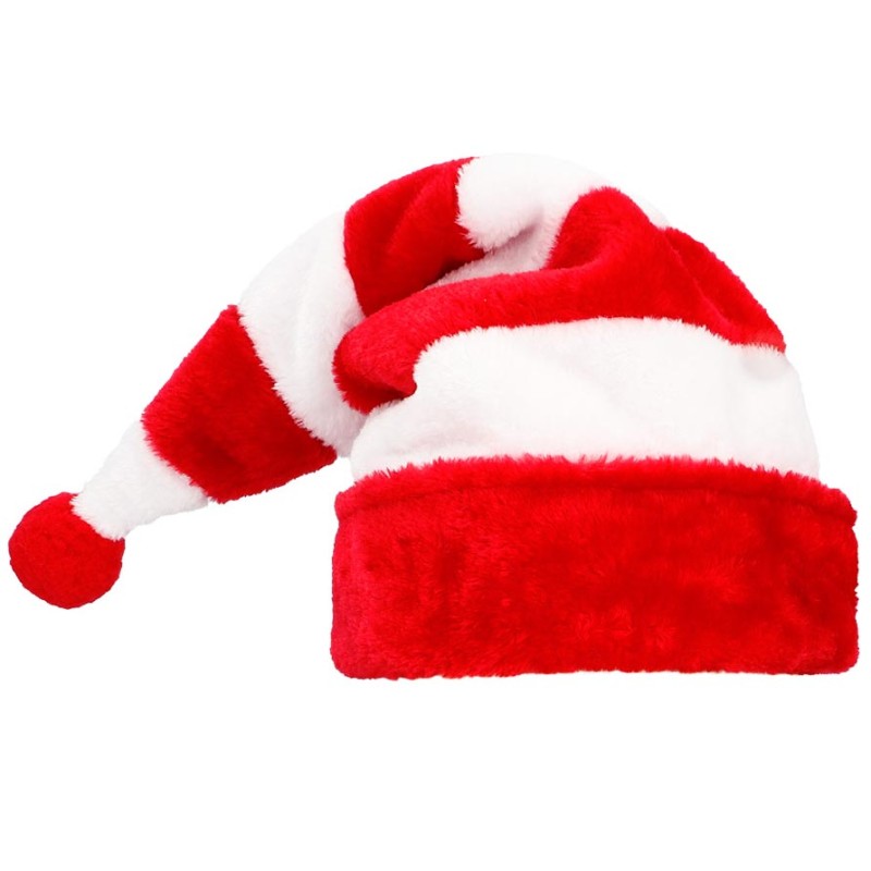 Bonnet de Noël 1,5 m de Long Rouge Père Noël Doublure épaisse en Peluche  l'hiver Chapeau de Noël pour Homme et Femme Nouvel an Fête de Noël  Déguisement Accessoire