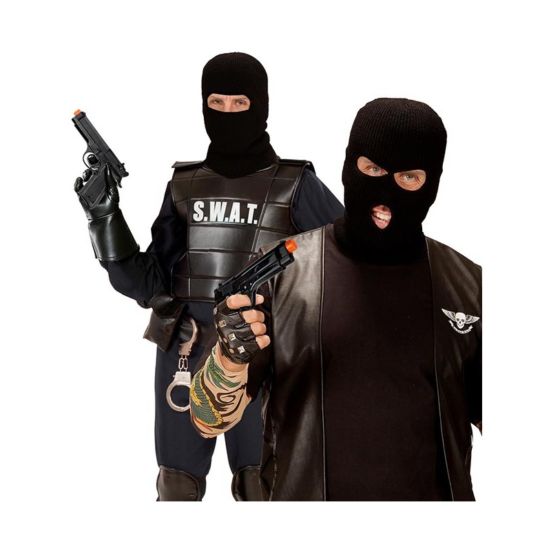 MAELSA - Lot de 2 Pistolets en Plastique Automatique 21 cm Noir - Jouet -  Accessoire de déguisement - Policier, Militaire, Gangster, Effet réaliste  Produit des étincelles en actionnant la gachette : : Jouets