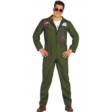 costume de pilote de chasse style Top Gun pour homme