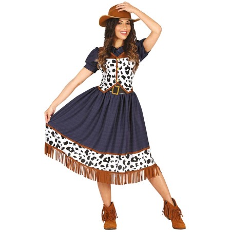 Déguisement Cowboy Femme avec Chapeau Gilet Ceinture Foulard