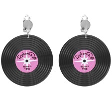 Boucles d'oreilles vinyle année 50