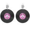 Boucles d'oreilles vinyle année 50