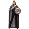 Costume viking femme avec cape marron
