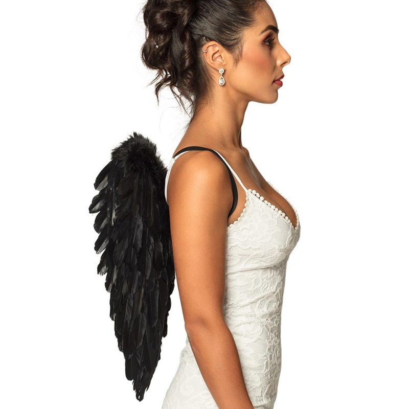 Accessoire de déguisement Ailes d'ange avec belles plumes blanches