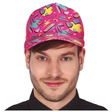 Casquette années 80/90's rose pour adulte